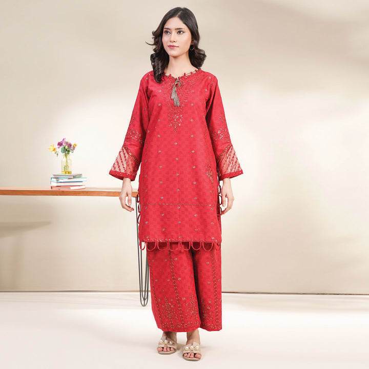 2-PC Young's Embroidered Cambric