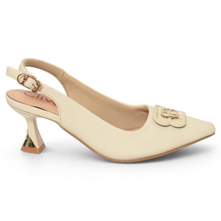 Beige Formal Court Shoes - L085855