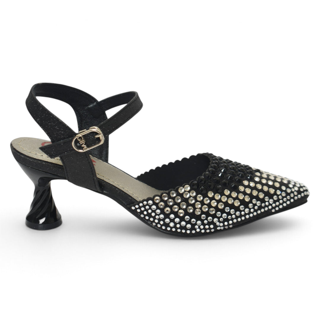 Black Bridal Court Shoes - L087284