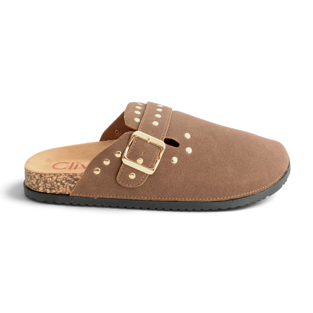 Brown Casual Back Open - L096177