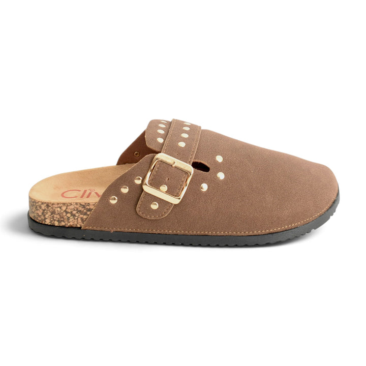 Brown Casual Back Open - L096177