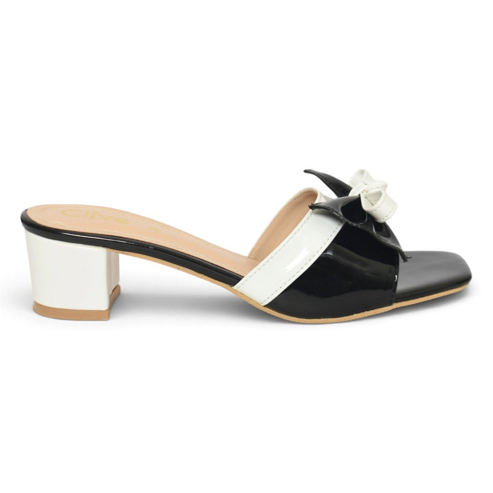 Black Formal Slipper Heel - L040455