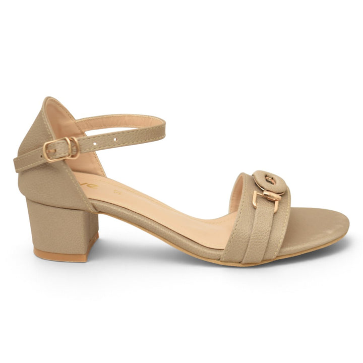 Beige Formal Sandal Heels - L055590