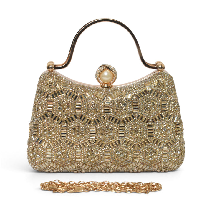 L.Golden Fancy Clutch - BC04332