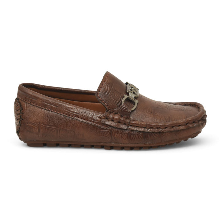 Brown Kids Casual Moccassion - KB10613