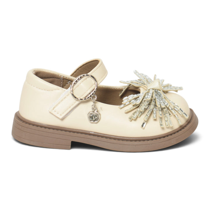 Beige Kids Casual Pumps - KG90274