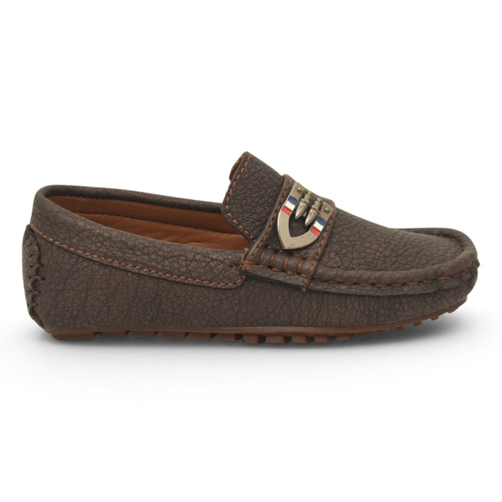 Brown Kids Casual Moccassion - KB10612