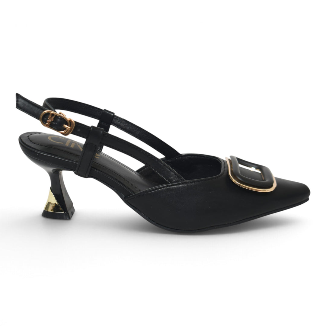 Black Formal Court Shoes - L085857