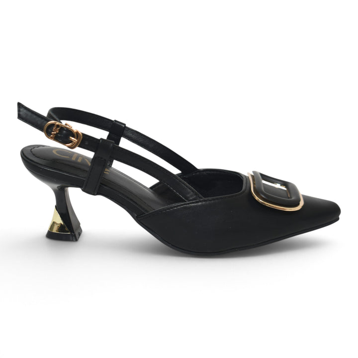 Black Formal Court Shoes - L085857