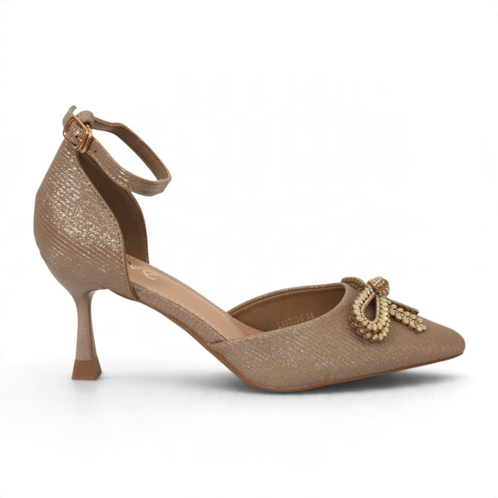 Coffee Bridal Court Shoes - l087235