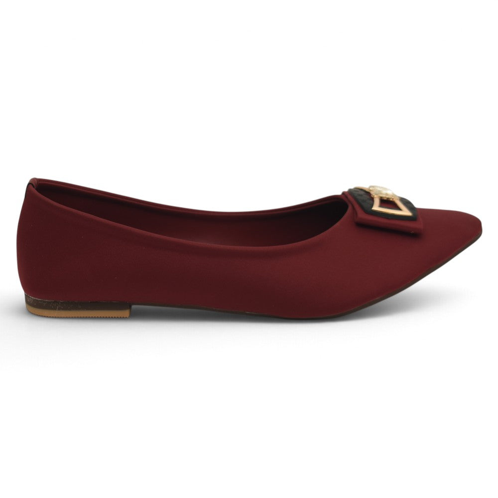 Maroon Casual Flat Slipper - LXR0059