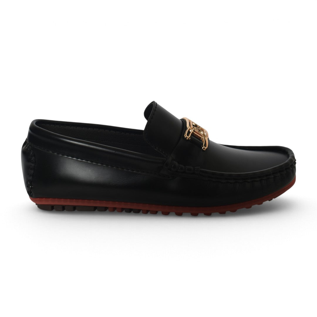 Black Kids Casual Moccassion - KB10616