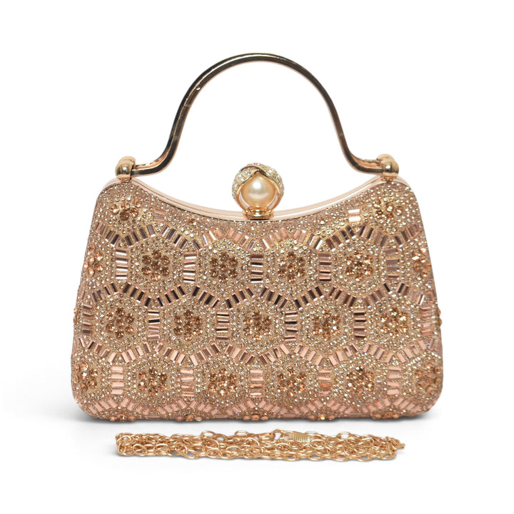Champagne Fancy Clutch - BC04332