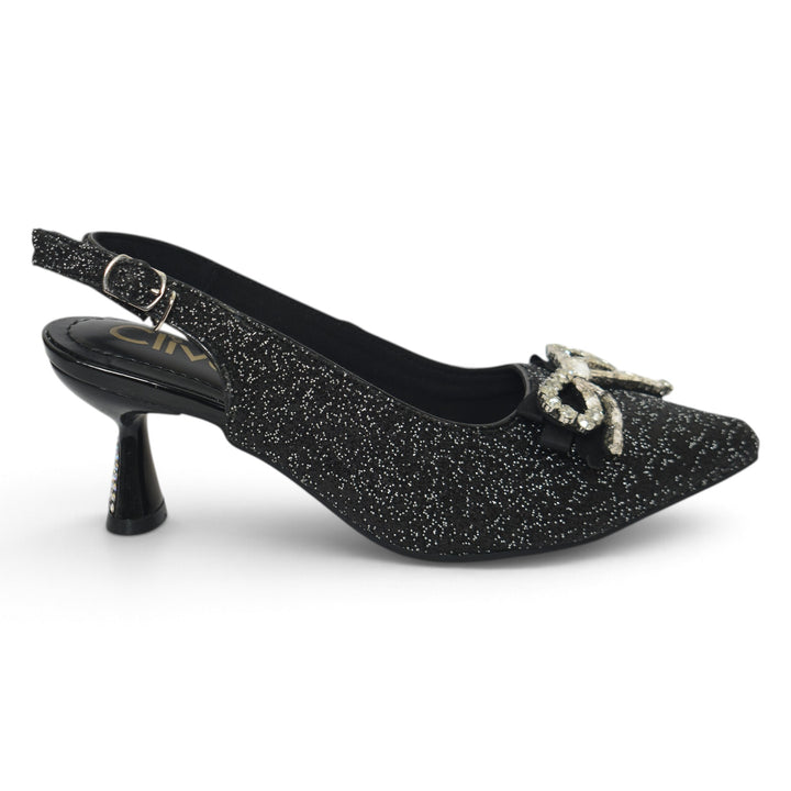 Black Bridal Court Shoes - L087278