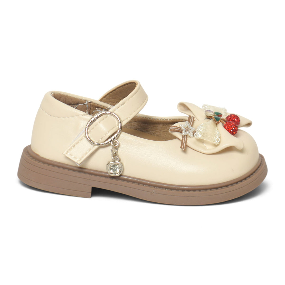 Beige Kids Casual Pumps - KG90271