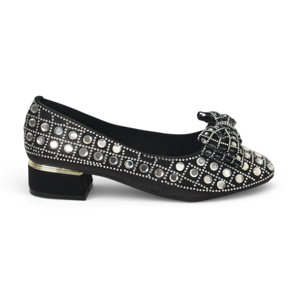Black Bridal Court Shoes - l087266