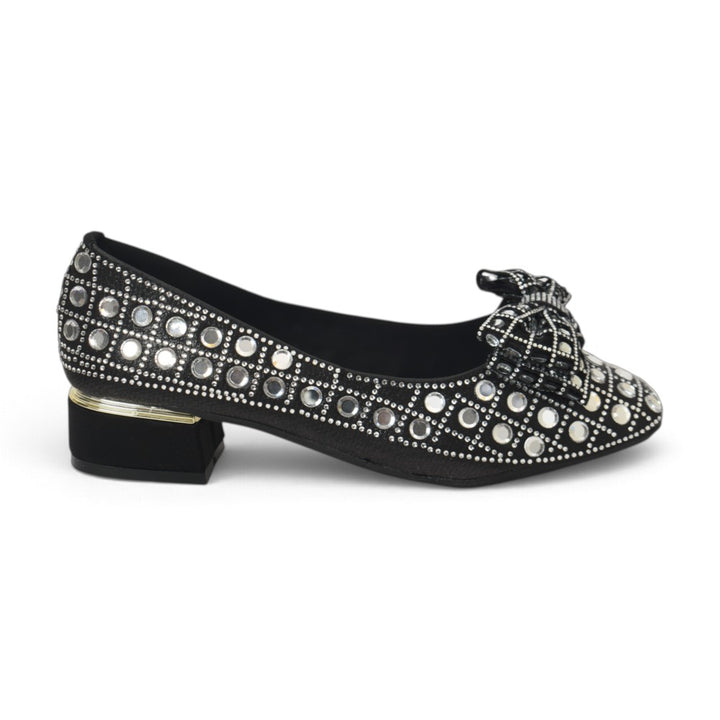 Black Bridal Court Shoes - l087266
