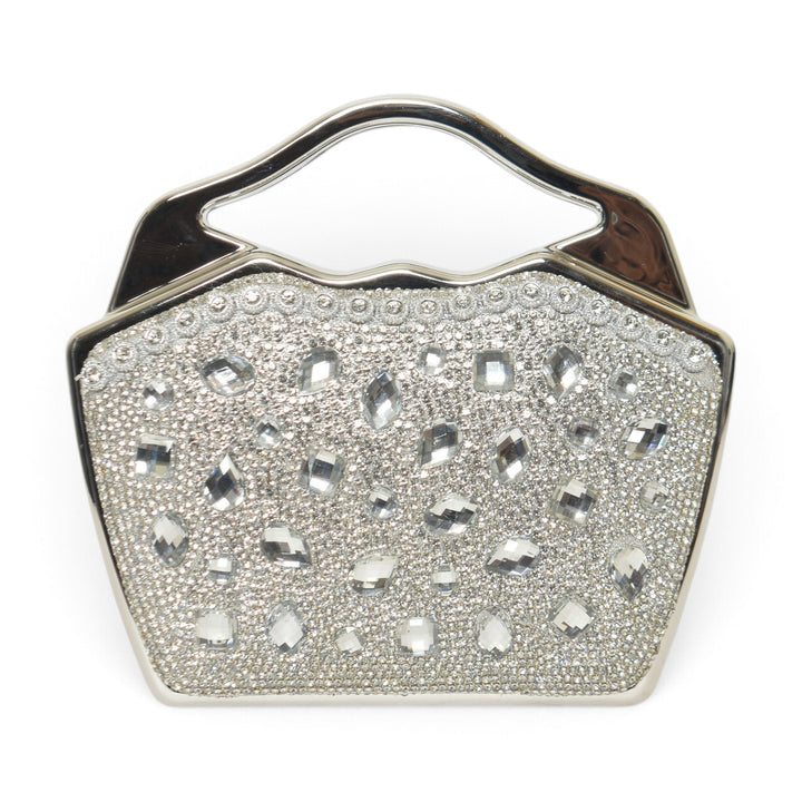 Silver Fancy Clutch - BC04209