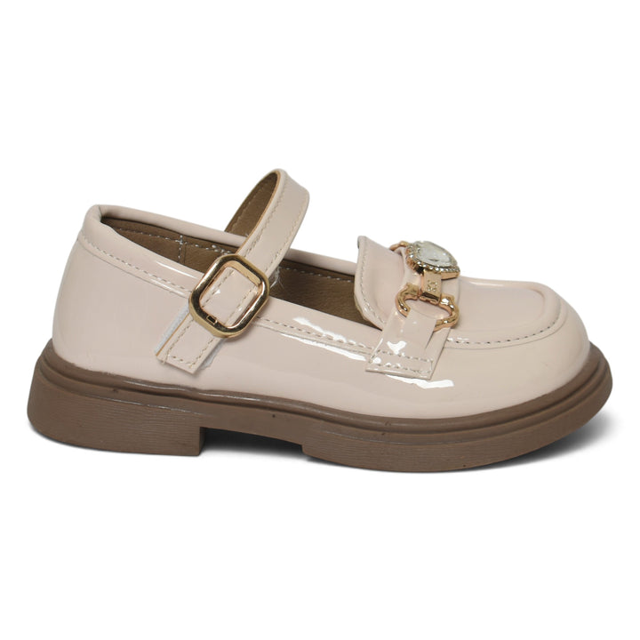 Beige Kids Casual Pumps - KG90275