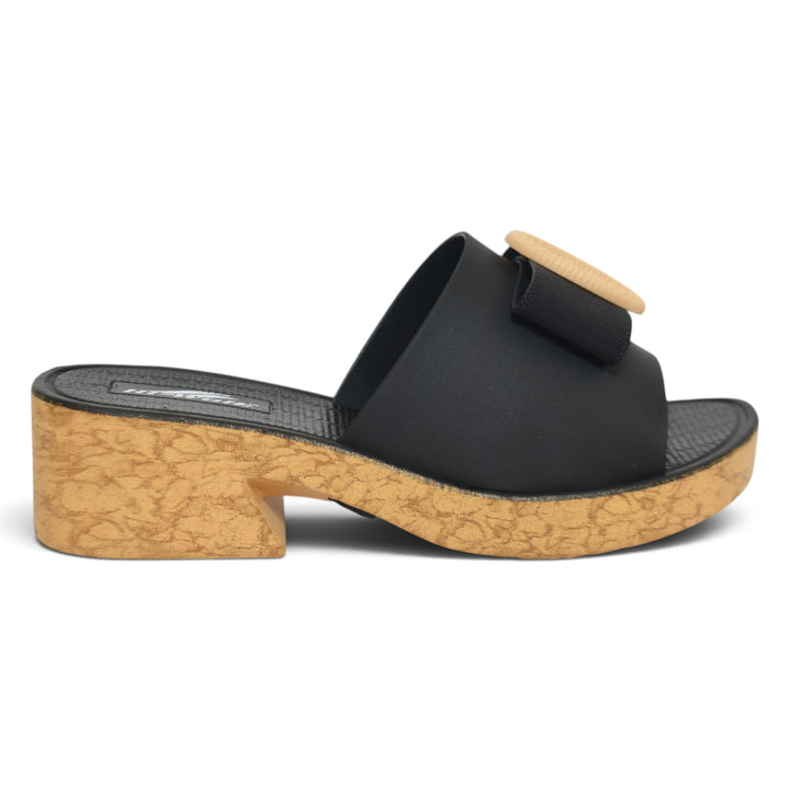 Black Ladies Rough Chappals - L001598