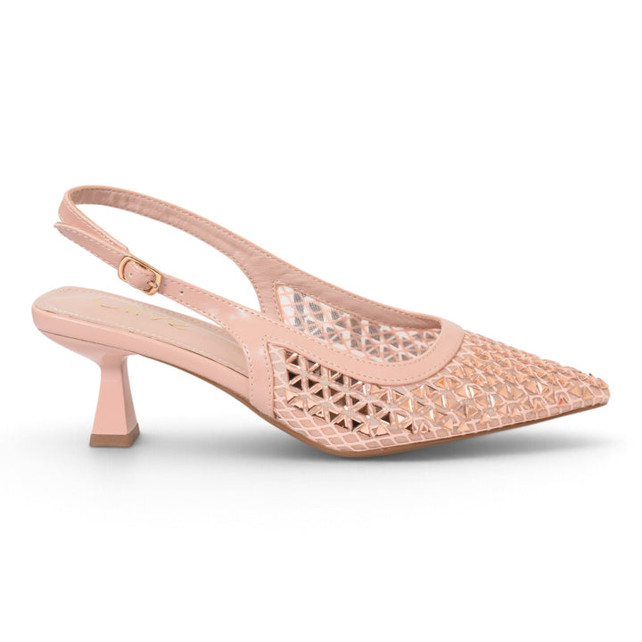 Pink Bridal Court Shoes - l087249