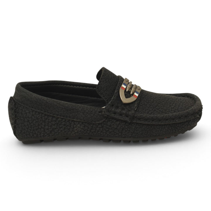 Black Kids Casual Moccassion - KB10612