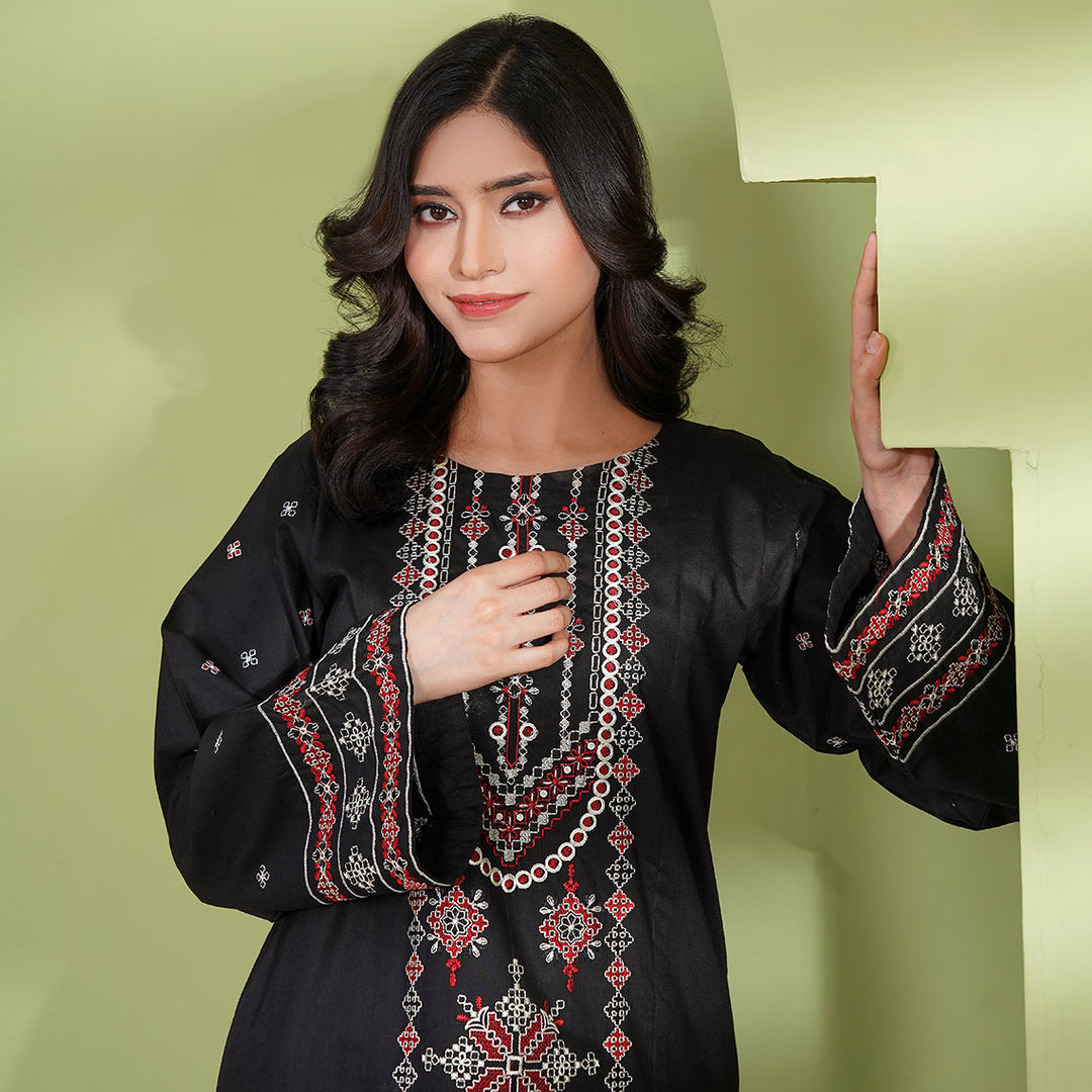 2-PC Young's Embroidered Cambric
