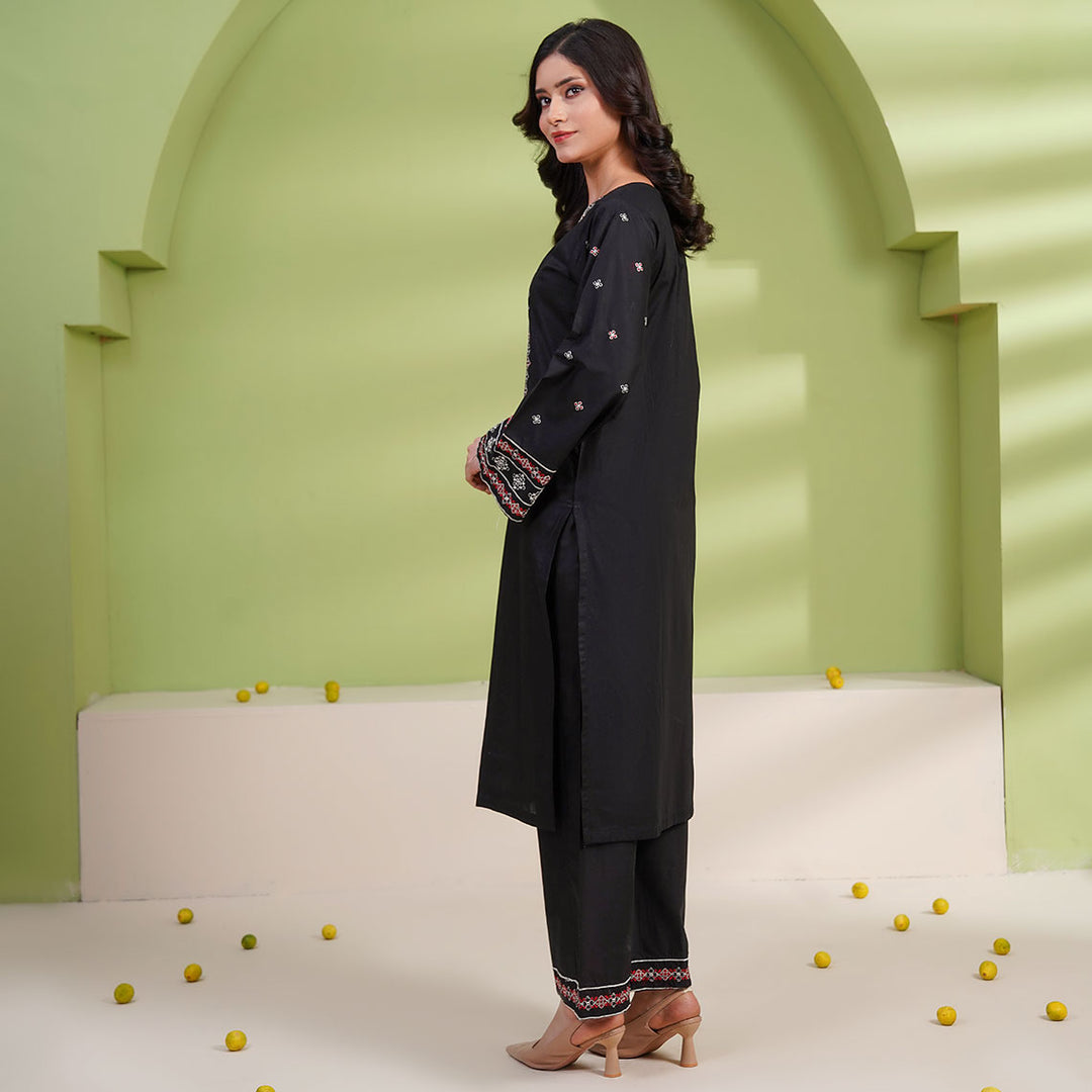 2-PC Young's Embroidered Cambric