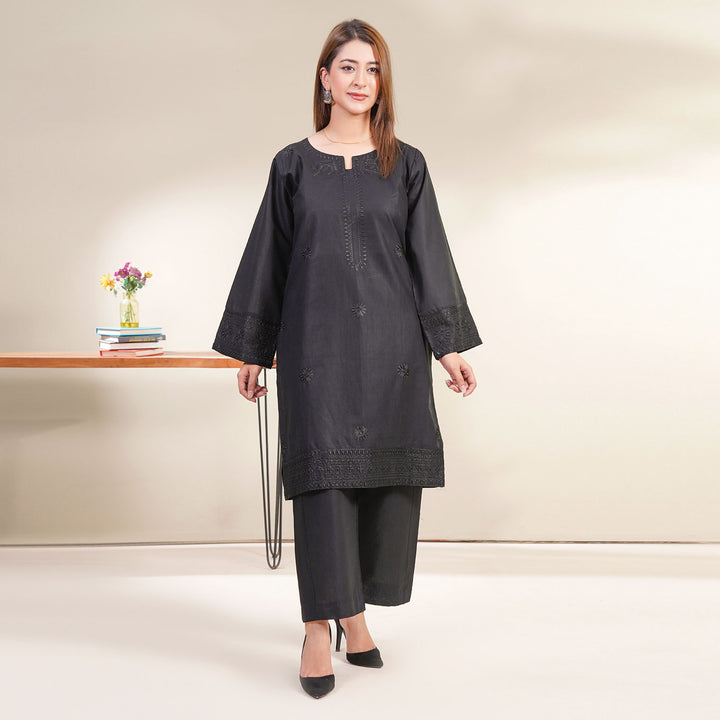 2-PC Young's Embroidered Cambric