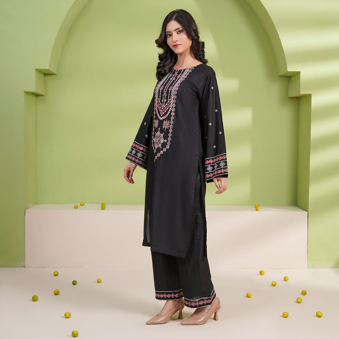 2-PC Young's Embroidered Cambric