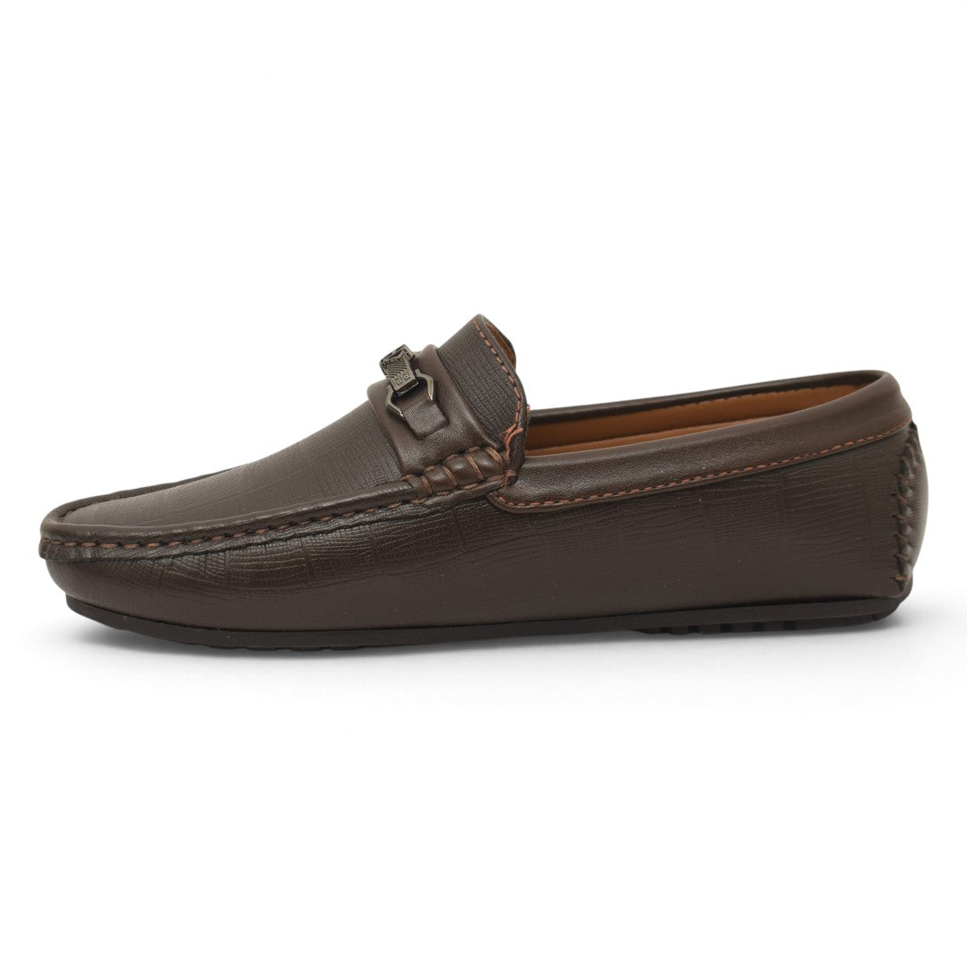 Brown Kids Casual Moccassion - KB10609