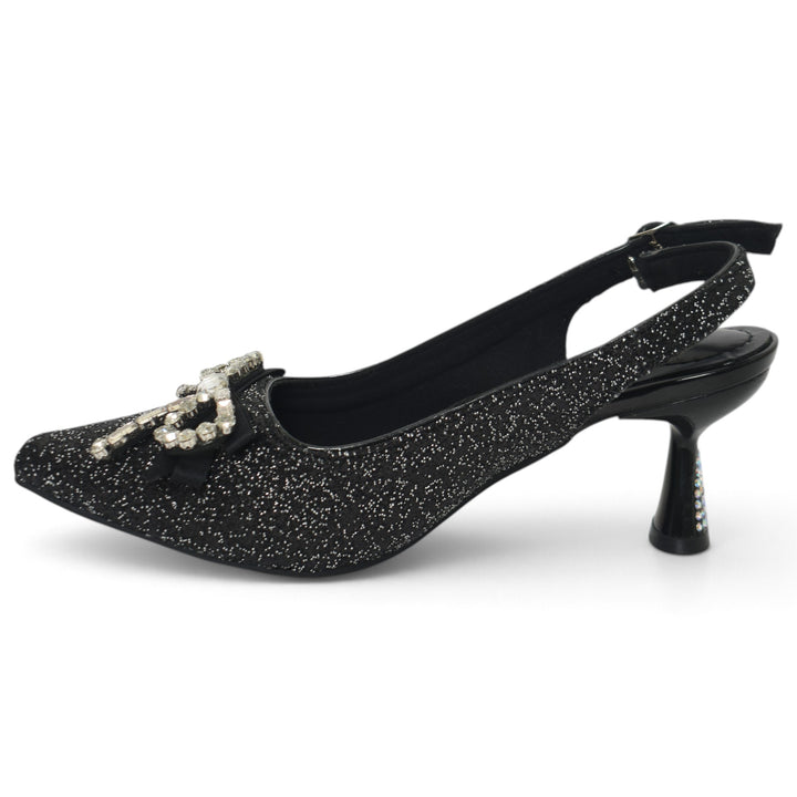 Black Bridal Court Shoes - L087278