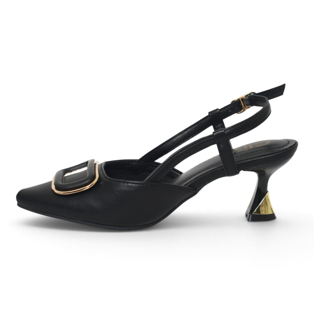 Black Formal Court Shoes - L085857