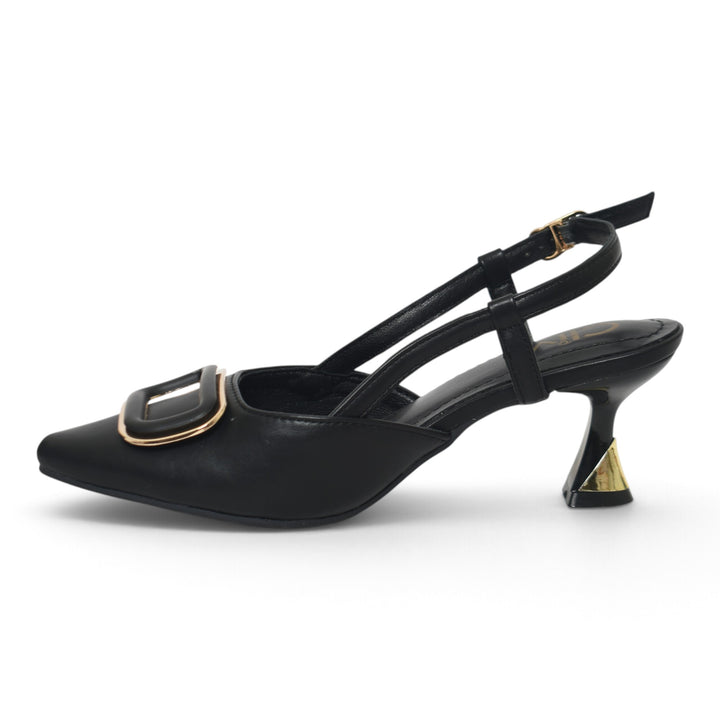 Black Formal Court Shoes - L085857