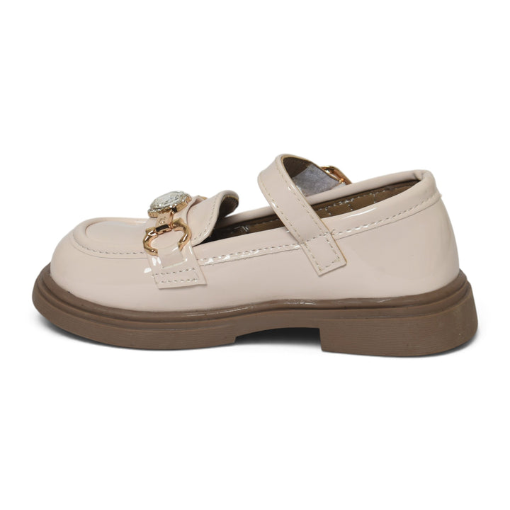 Beige Kids Casual Pumps - KG90275