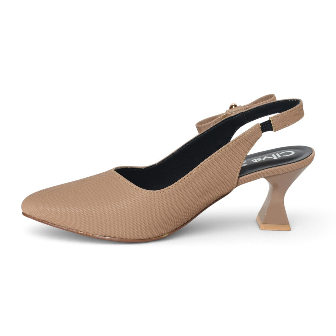 Khaki Formal Court Shoes - L085860