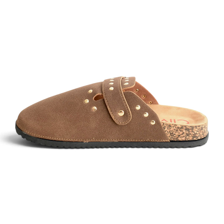 Brown Casual Back Open - L096177