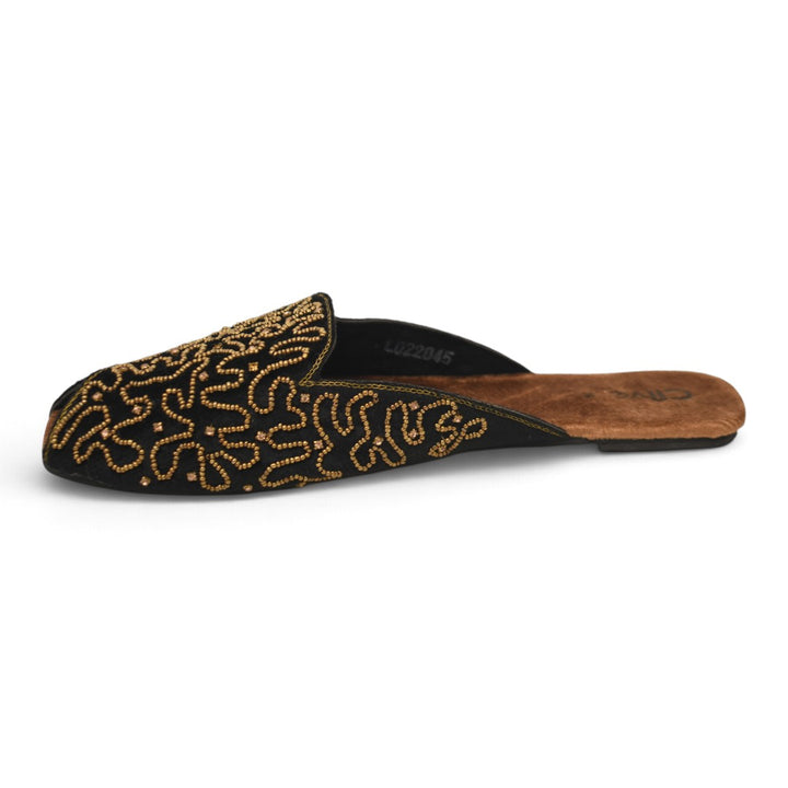 Black Casual Flat Chappel - L022045