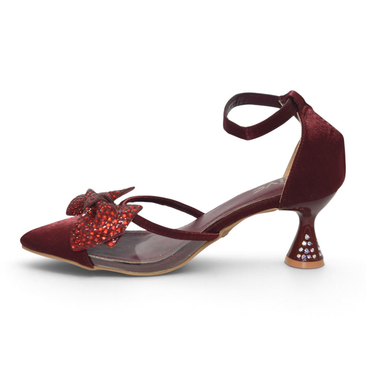 Maroon Bridal Court Shoes - L087282