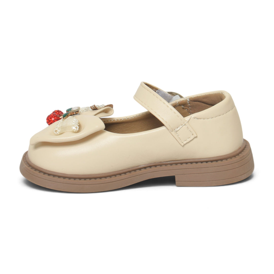 Beige Kids Casual Pumps - KG90271