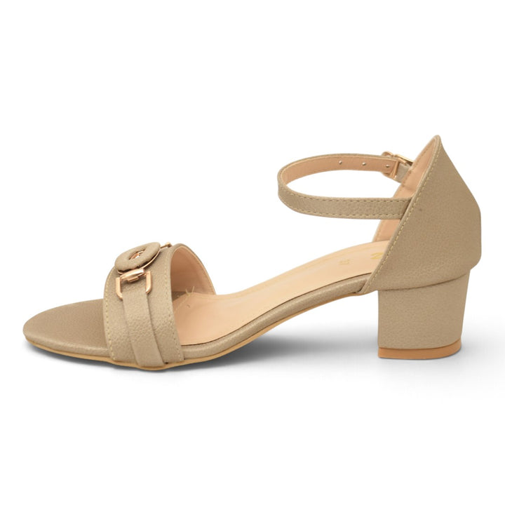 Beige Formal Sandal Heels - L055590