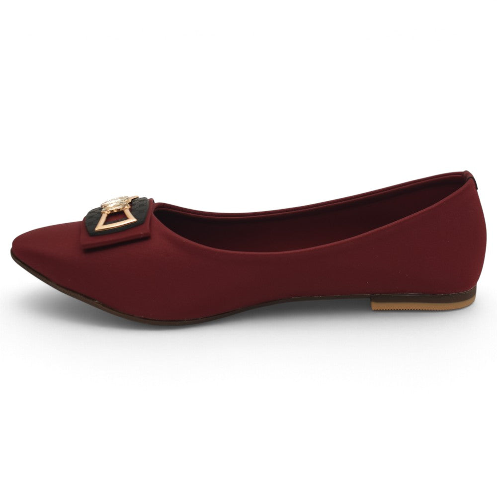 Maroon Casual Flat Slipper - LXR0059