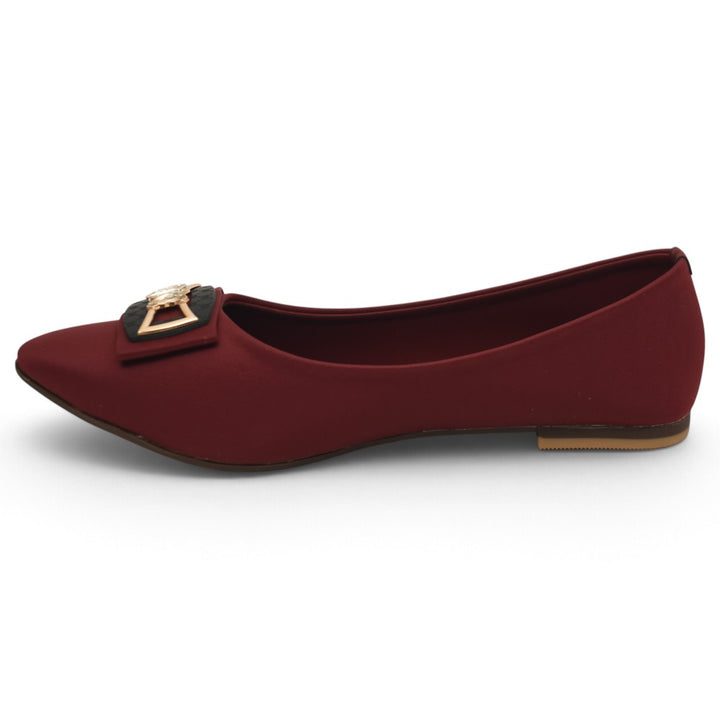 Maroon Casual Flat Slipper - LXR0059