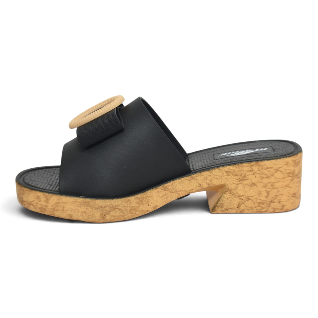 Black Ladies Rough Chappals - L001598