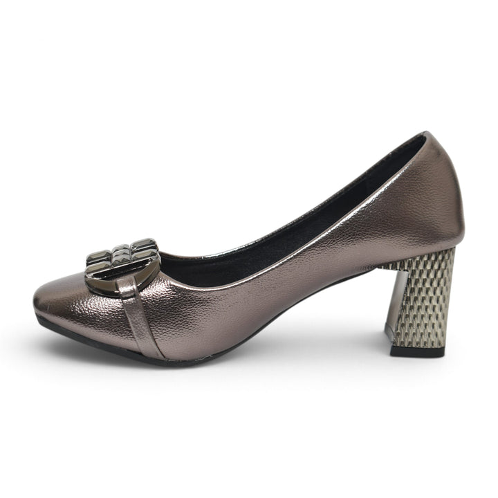 Grey Bridal Court Shoes - L087261