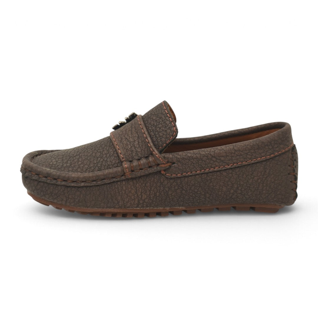 Brown Kids Casual Moccassion - KB10612