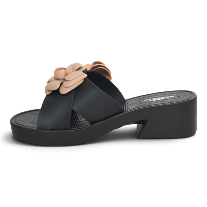 Black Ladies Rough Chappals - L001597