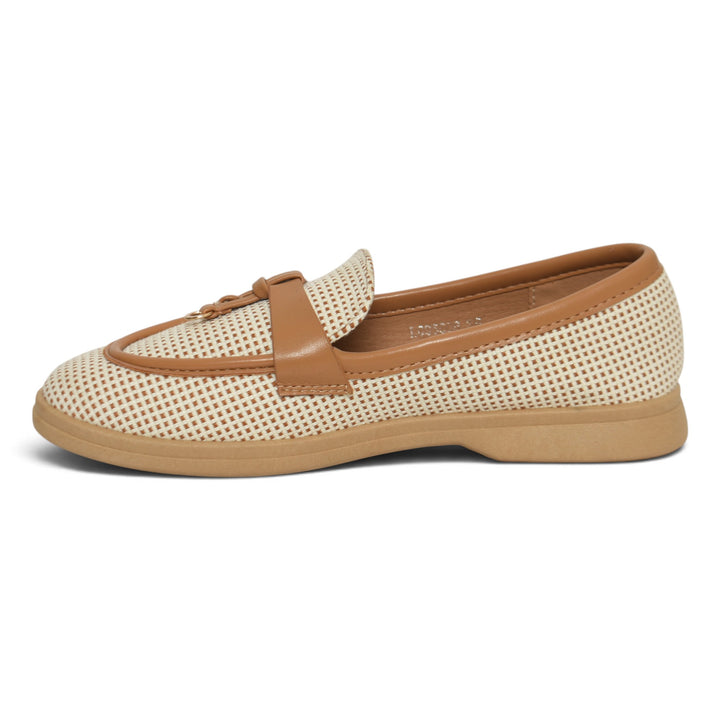 Beige Casual Loafers - L095506
