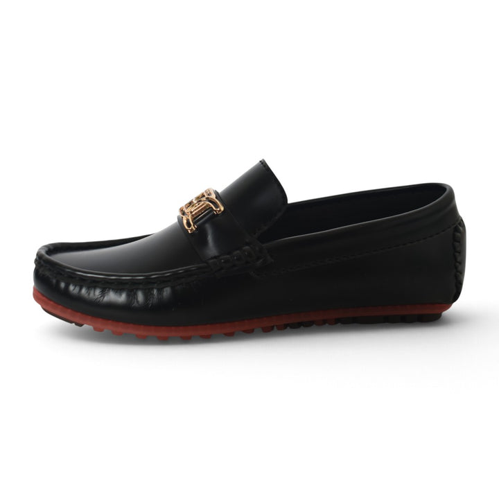 Black Kids Casual Moccassion - KB10616