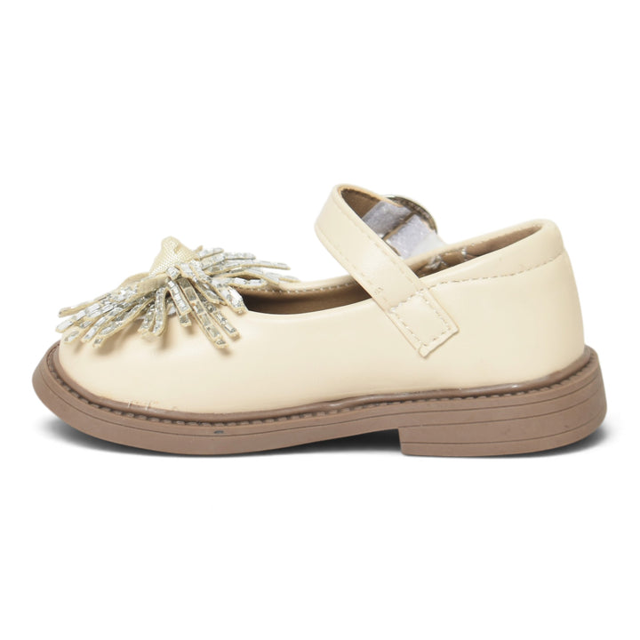 Beige Kids Casual Pumps - KG90274